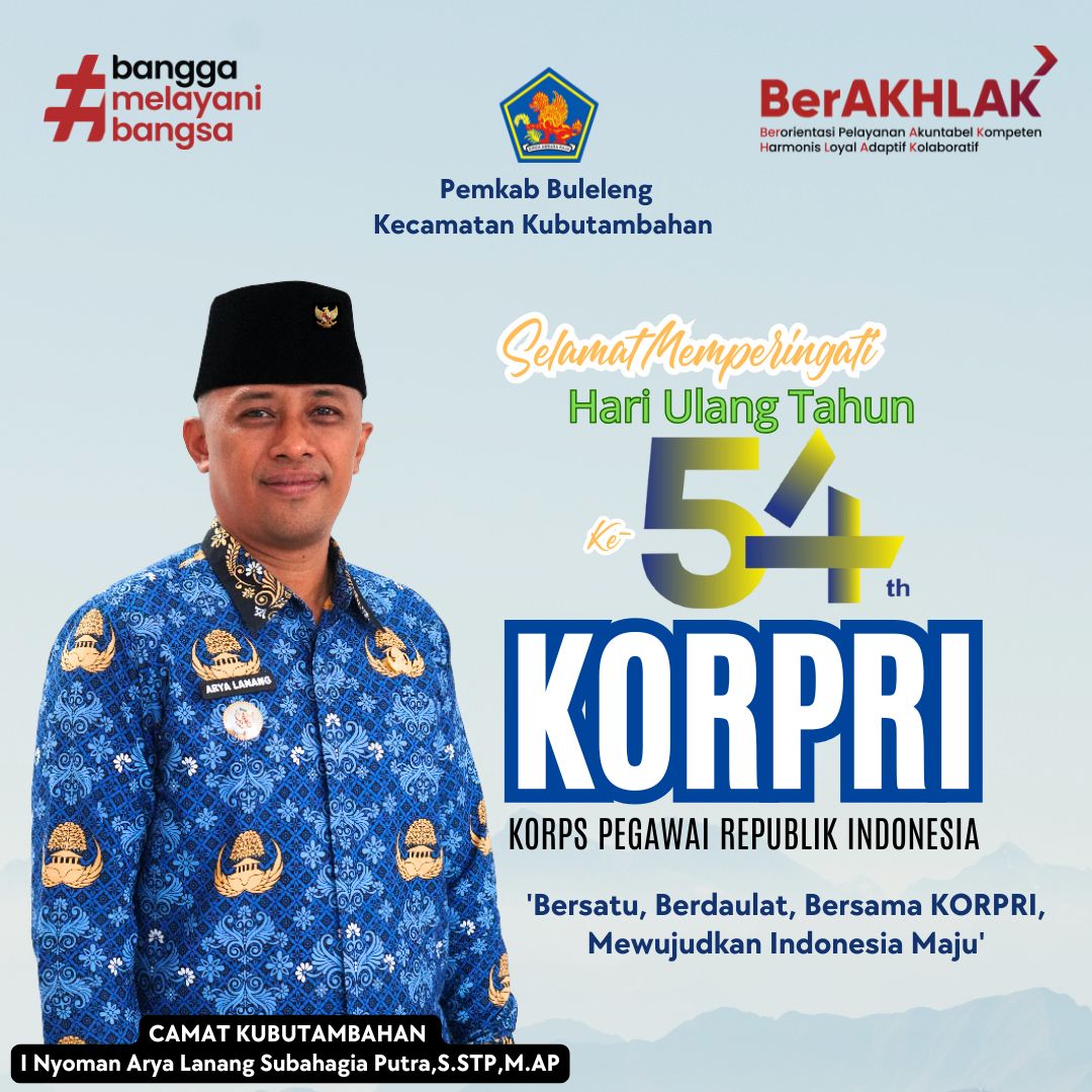 Selamat Memperingati Hari Korpri Tahun 2025