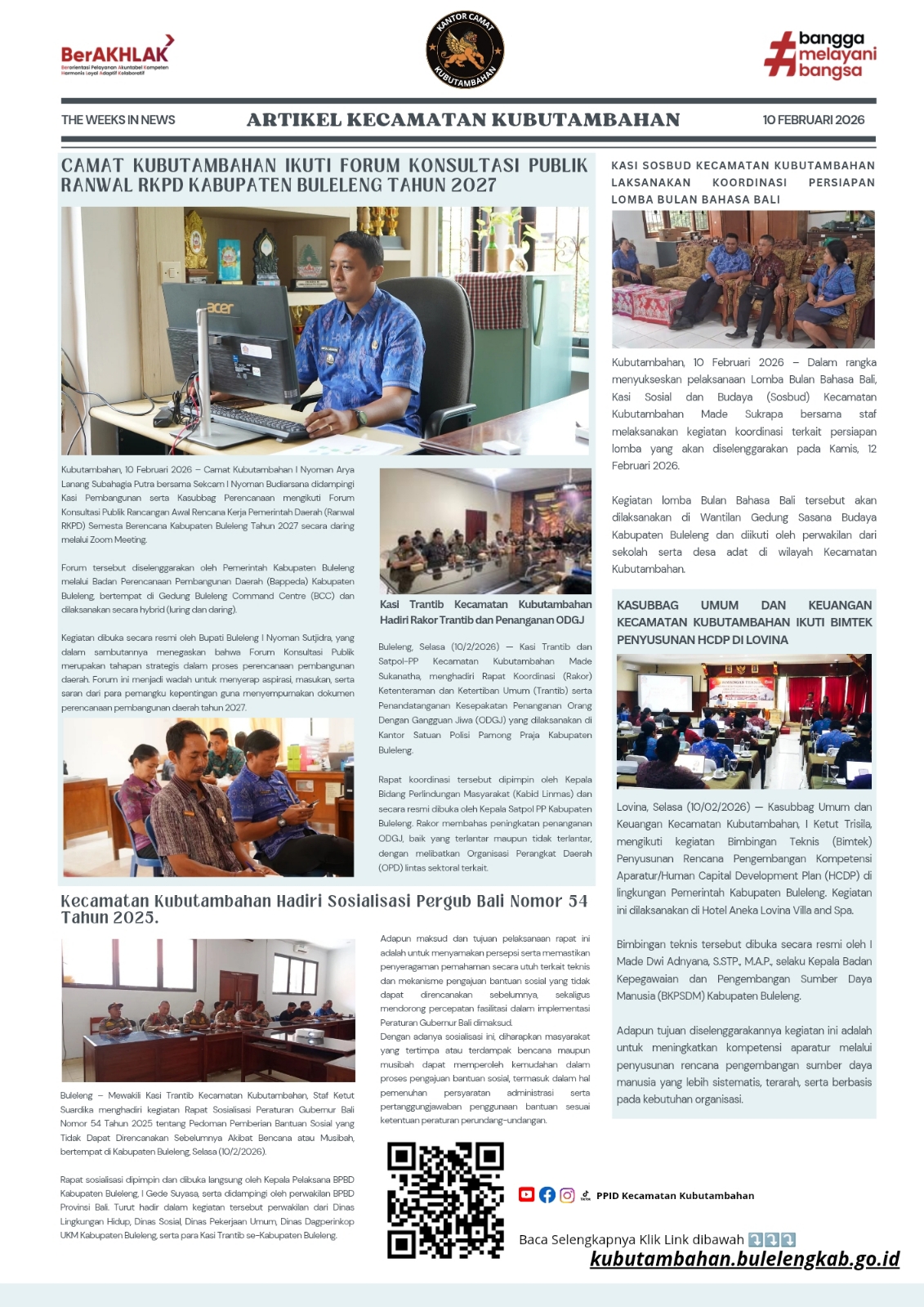 Artikel Kecamatan Kubutambahan Edisi 1022026