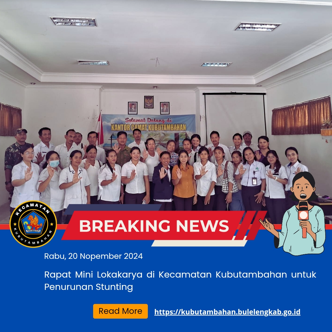 Rapat Mini Lokakarya di Kecamatan Kubutambahan untuk Penurunan Stunting.