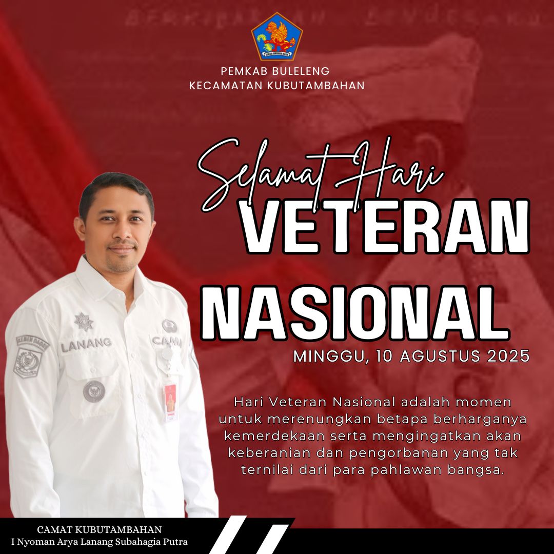 Selamat Hari Veteran Nasional.