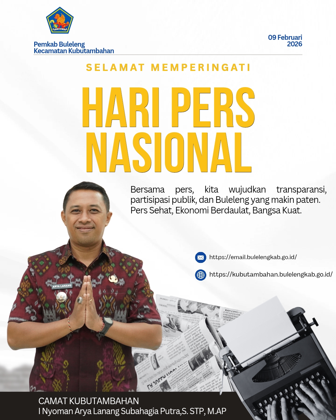 Selamat Hari Pers Nasional 