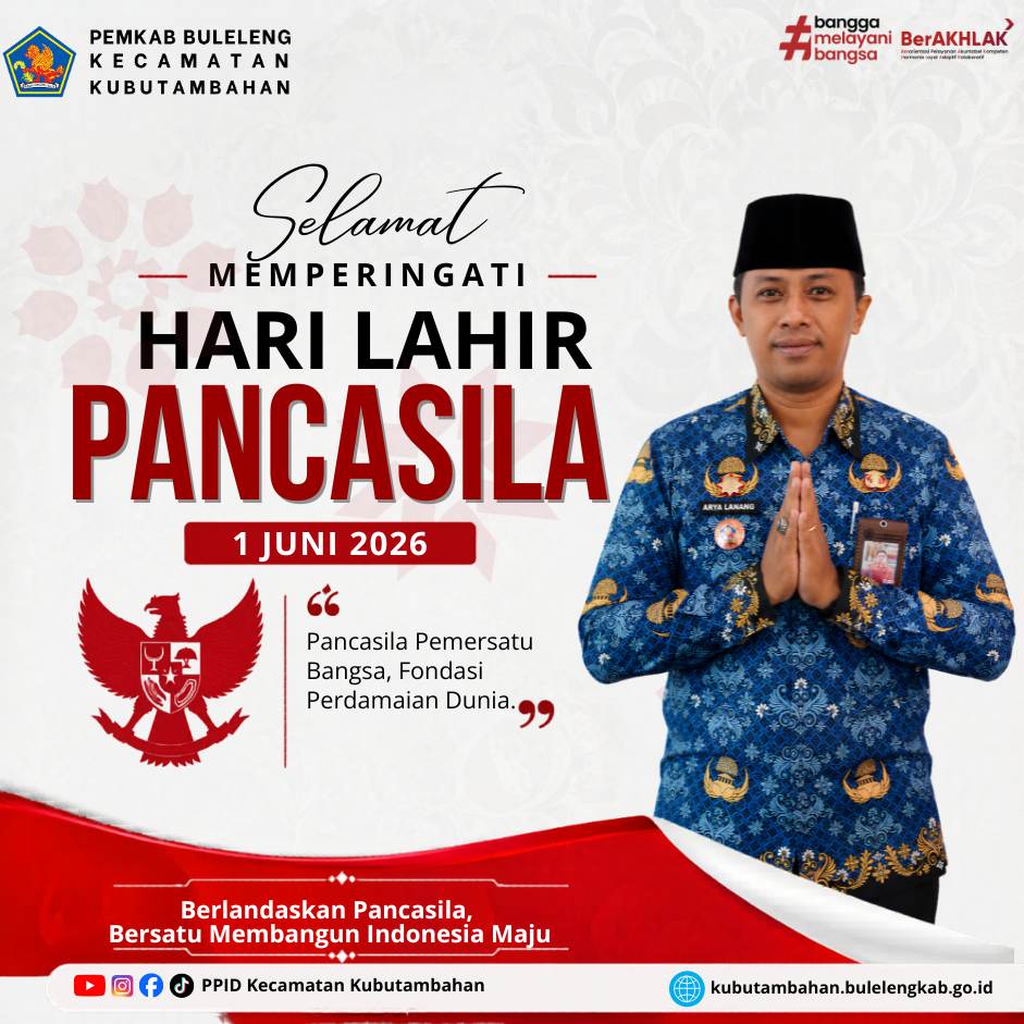 Selamat Hari Lahir Pancasila Tahun 2026