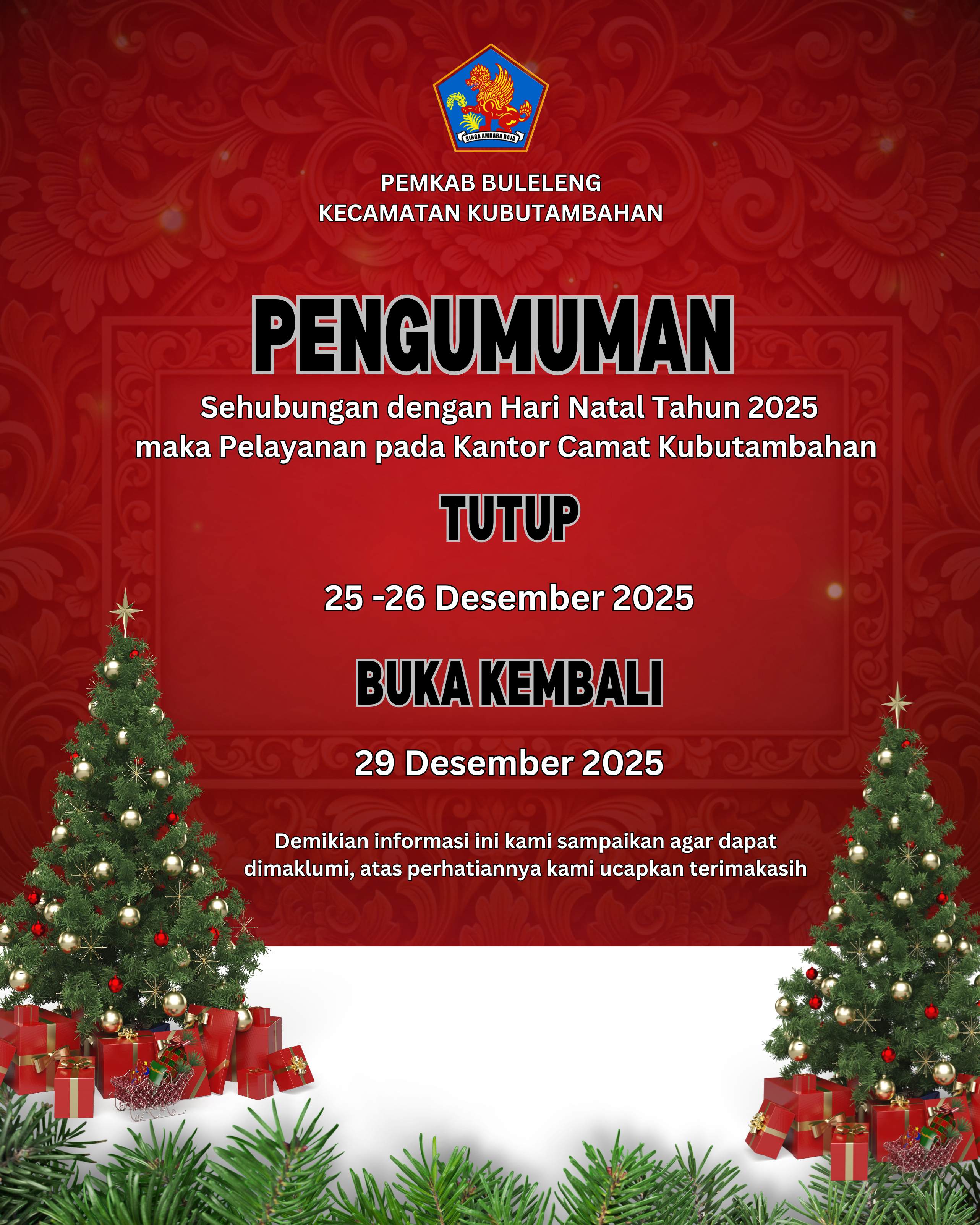 PENGUMUMAN