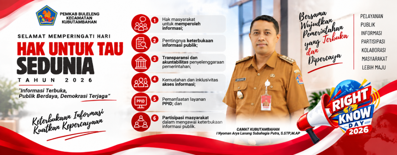 Selamat Memperingati Hari Hak Untuk Tau Sedunia 2026